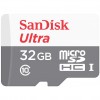 FLASH  SDXC-Micro  32GB Sandisk - 100/10MB/s Ultra UHS-I U1 (SDSQUNR-032G-GN3MA) + adapter