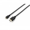 KABEL HDMI/HDMI M/M micro 1,0m Equip pozlačeni kontakti 10.2Gbps 340MHz (119309)