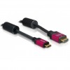 KABEL HDMI mini (m) => HDMI mini (m)  1,8m 1,3b zlati kontakti, feritni filti