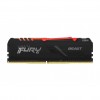 DDR4-16GB 3600MHz CL18 Single (1x16GB) RGB Fury Beast  XMP2.0 1,35V Gaming črn (KF436C18BBA/16)