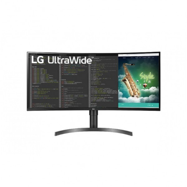 Monitor LG 88,9 cm (35,0") 35WN75C 3440x1440 Curved 100Hz VA 5ms 2xHDMI DisplayPort USB-C(DP, 94W) 1/2xUSB3.0 HAS zvočniki FreeSync sRGB99% HDR10