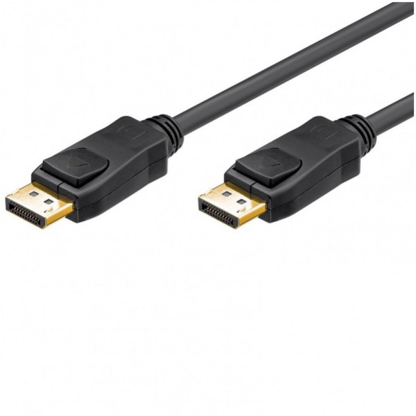 Kabel DisplayPort (m) => DisplayPort (m) 2,0m Goobay 1.2 pozlačeni konektorji 4K@60Hz (65923)