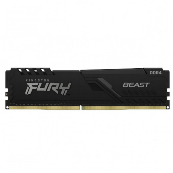 DDR4-16GB 3200MHz CL16 Single (1x 16GB) Kingston Fury Beast  XMP2.0 1,35V Gaming črn (KF432C16BB1/16)
