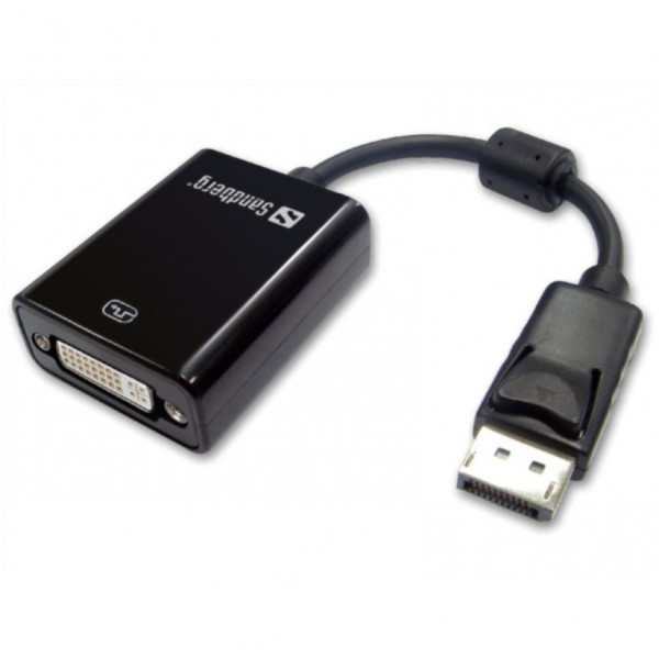 Adapter DisplayPort (m) => DVI (ž) 20cm Sandberg