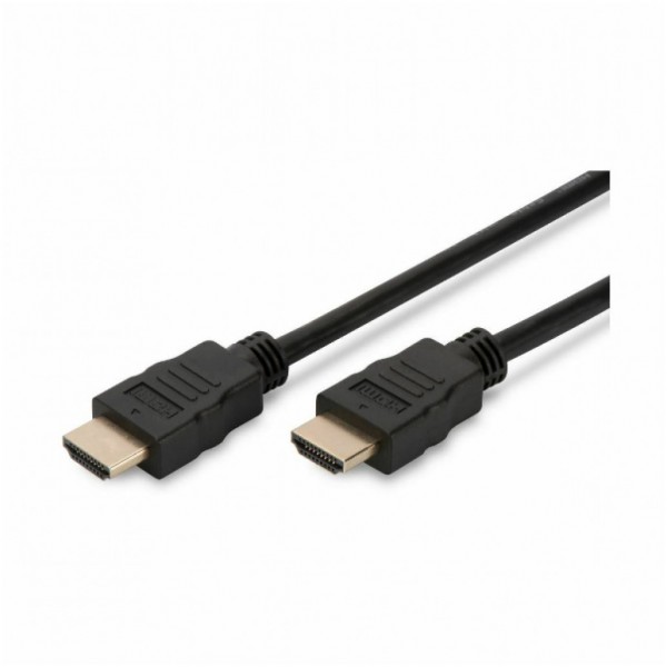 Kabel HDMI(m)  => HDMI (m) 3.0m Digitus z mrežno povezavo črn High Speed Ultra HD 4K