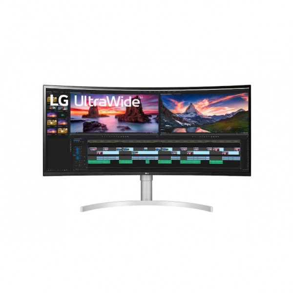 Monitor LG 96,5 cm (38,0") 38WN95C-W 3840x1600 Curved Gaming 144Hz IPS 1ms 2xHDMI DisplayPort Thunderbolt3 (94W) 2xUSB3.0 HAS zvočniki 3H FreeSync G-Sync HDR600