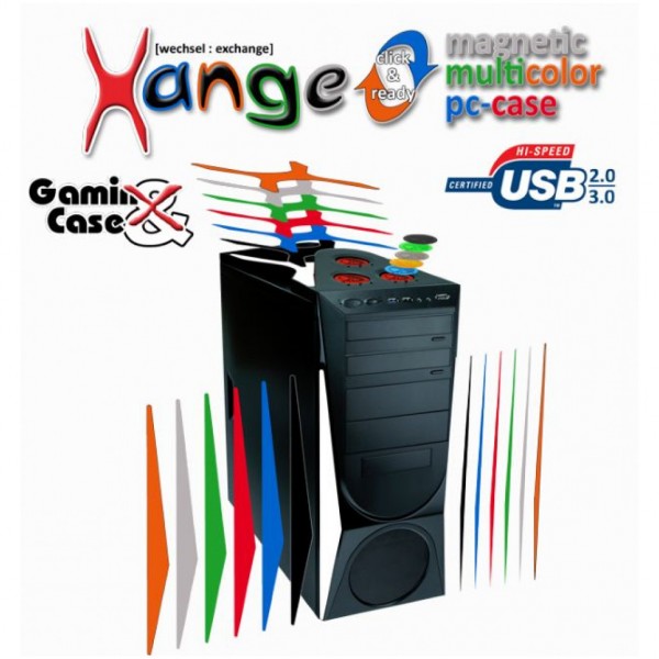 Ohišje    Rasurbo Xange USB 3.0 spredaj - možnost različnih barv z dodatki