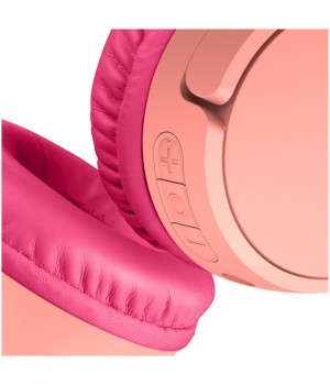 Slušalke brezžične naglavne Bluetooth stereo + 3,5 Belkin za otroke - roza