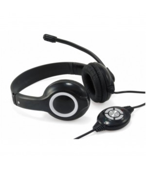 Slušalke žične naglavne USB stereo Conceptronic Profesionalne slušalke CCHATSTARU2B