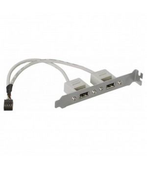 Adapter MB interni USB 2.0  => 2x USB 2.0 PCI slot 20cm 2x5PIN