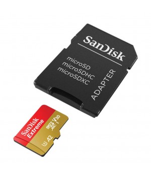 Spominska kartica SDXC 128GB Sandisk Etreme 190MB/s/90MB/s U3 V30 UHS-I +adapter (SDSQXAA-128G-GN6MA)