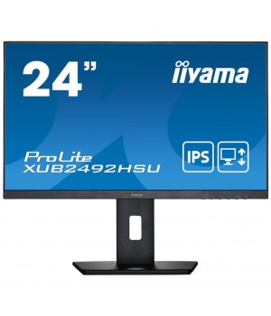 Monitor Iiyama 60,5 cm (23,8") XUB2492HSU-B5 1920x1080 IPS 4ms VGA HDMI DisplayPort 2xUSB Pivot Zvočniki