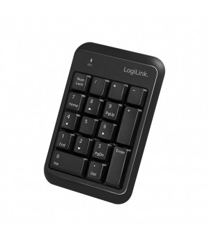 Tipkovnica LogiLink numerična, 17 gumbov brezžična Bluetooth V5.1 črna (ID0201) 