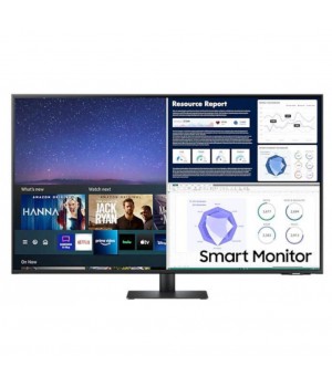 Monitor Samsung-109.2 cm (43,0") S43AM700UU 3840x2160 UHD 4K Smart-TV Tizen VA 8ms 2xHDMI USB-C(65W) 3xUSB zvočniki BT WiFi HDR10