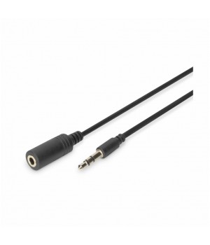 Kabel Audio 3,5mm M => 3,5mm Ž podaljšek 2,50m Digitus (AK-510200-030-S)