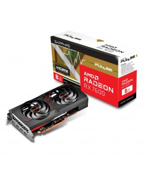 AMD Radeon RX7600 PULSE GAMING OC 8GB GDDR6 SAPPHIRE 1x HDMI 3x DisplayPort