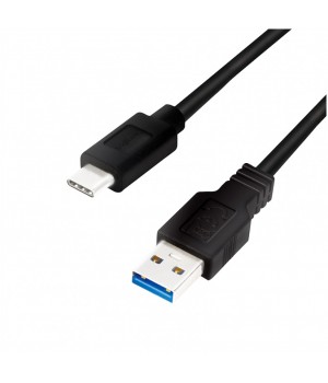 Kabel USB-C => USB A 3.2 Gen1x1 A 2,00m Logilink - črn (CU0170)
