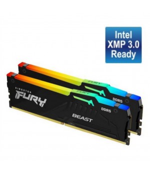 DDR5 16GB 5200MHz CL40 KIT (2x 8GB) Kingston RGB Fury Beast EXPO 1,25V Fury črna (KF552C36BBEAK2-16)