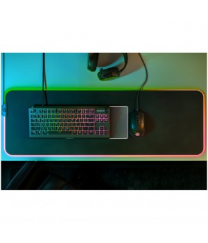 Tipkovnica SteelSeries USB gaming Apex 3TKL US international TKL Whisper Quiet Gaming stikala RGB LED osvetlitev črna (64831)