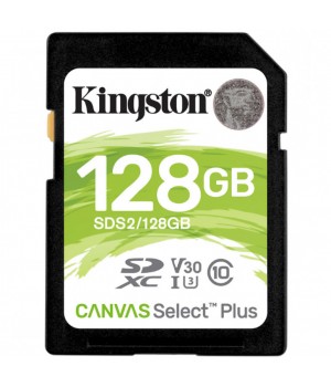FLASH  SDXC 128GB Kingston - 100/85MB/s Canvas Select Plus UHS-I (SDS2/128GB)