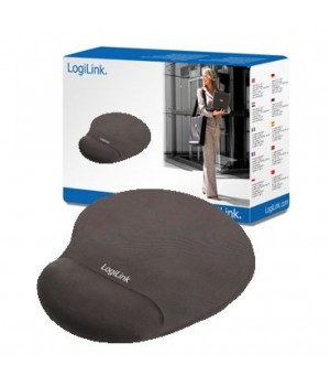 Podloga za miško z gelom ergonomska LogiLink MousePad črna (ID0027)