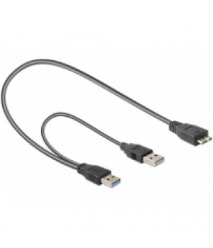Kabel USB 3.0 A => 2xA-B mikro 20cm Delock