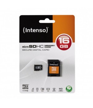 FLASH SDHC-Micro 16GB Intenso - 45 MB/s C10 UHS-I (3423470) + adapter