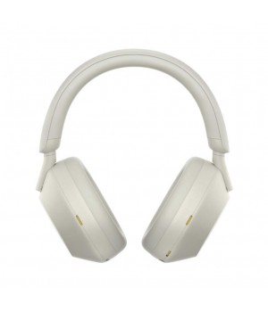 Slušalke brezžične naglavne Bluetooth stereo SONY WH-1000XM5 z mikrofonom - srebrne
