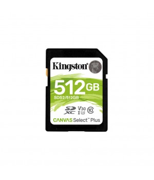 Spominska kartica SDXC 512GB Kingston Canvas Select Plus 100MB/s/85MB/s U3 V30 UHS-I (SDS2/512GB)
