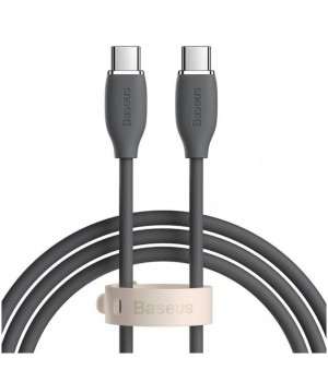 Kabel USB-C => USB-C 2.0 2m 100W 20V/5A Baseus Silica gel črn (CAGD030101)