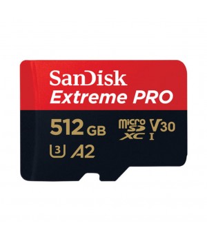Spominska kartica SDXC 512GB Sandisk Extreme Pro 200MB/s/140MB/s U3 V30 +adapter (SDSQXCD-512G-GN6MA)