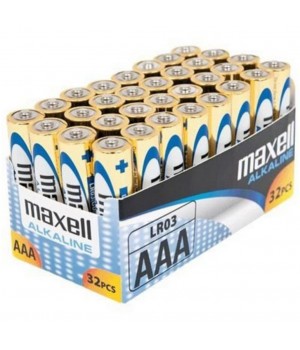 Baterijski vložek Alkalni 1,5V AAA/LR3 32 kosov Maxell (790260)