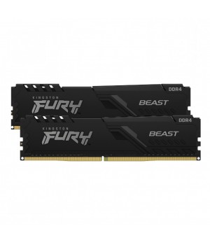DDR4-16GB 3200MHz CL16 KIT (2x 8GB) Kingston Fury Beast XMP2.0 1,35V Gaming črn (KF432C16BBK2/16)