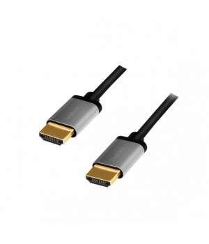 KABEL HDMI/HDMI M/M pozlačeni kontakti 1,0m 4K/60Hz črn/siv LogiLink (CHA0100)