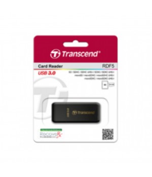 Čitalec kartic USB 3.1 Zunanji Transcend RDF5 črn za SD in microSD (TS-RDF5K)