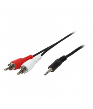 Kabel Audio 3,5mm M => 2 x Cinch M - 5,0m LogiLink (CA1043)