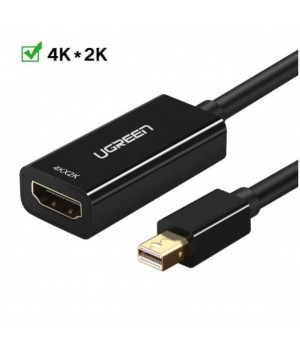 Adapter DisplayPort mini (m) => HDMI (ž) Ugreen MD112 črn- podpira zvok (40360)