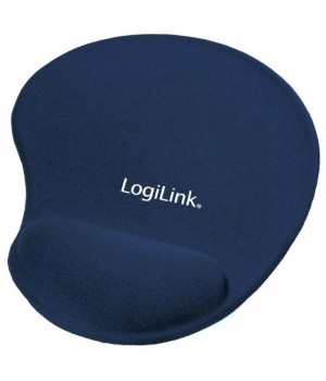 Podloga za miško z gelom ergonomska LogiLink MousePad modra (ID0027B)
