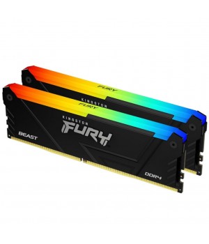 DDR4 64GB 3200MHz CL16 KIT (2x32GB) Kingston RGB Fury Beast XMP2.0 1,35V Fury črna ()
