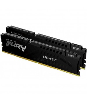 DDR5-32GB 4800MHz CL38 KIT (2x 16GB) Kingston Fury Beast  XMP2.0 1,1V/1,35V Gaming črn  (KF548C38BBK2-32)