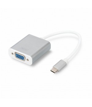 Adapter USB-C => VGA (Ž) 15cm Digitus DA-70837