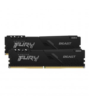 DDR4 32GB 3200MHz CL16 KIT (2x16GB) Kingston Fury Beast XMP2.0 1,35V Fury črna (KF432C16BBK2/32)
