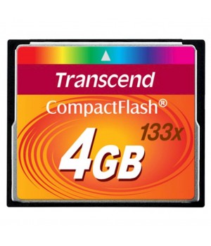 FLASH CompactFlash CF 4GB Transcend (TS4GCF133)