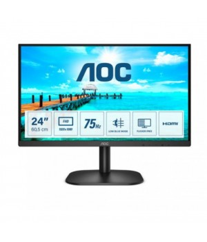 Monitor AOC 60,5 cm (23,8") 24B2XDM 1920x1080 75Hz VA 4ms VGA DVI 3H NTSC72% AdaptiveSysnc