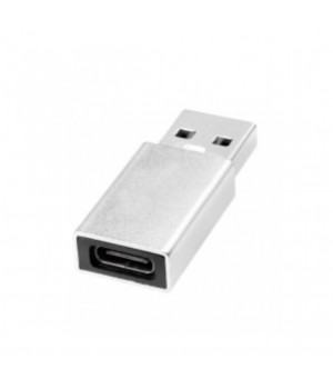 Adapter USB-A => USB-C (ž) USB 3.2 Gen1 SuperSpeed LogiLink, srebrn (AU0056)